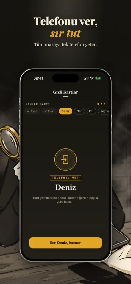 Casus: Telefonu devretme ekranı