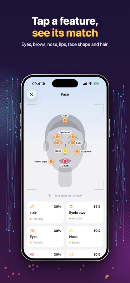 Contoura: Tappable face map