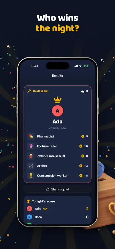 Draft & Bid: AI judge results