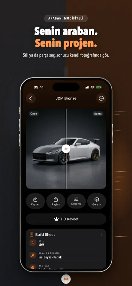 ModGarage: Araba fotoğrafında önce ve sonra