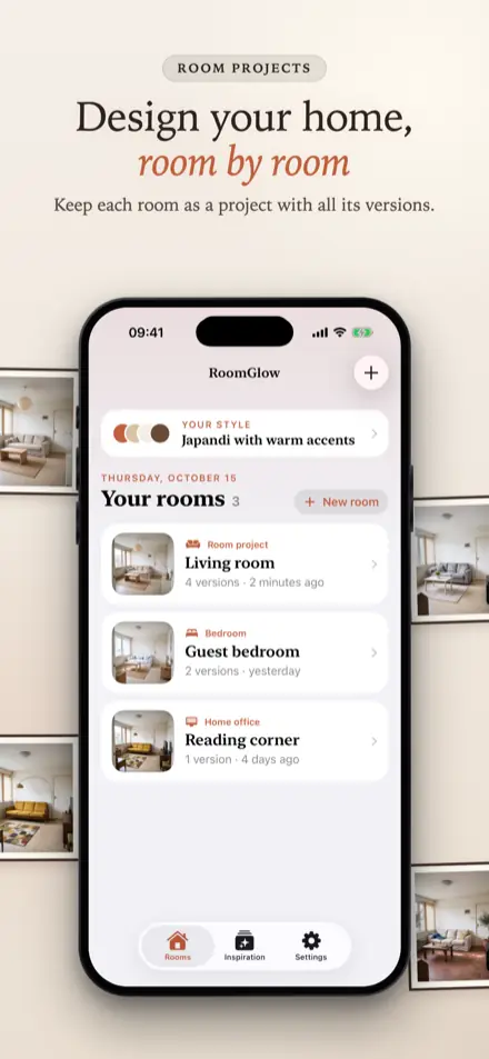 RoomGlow: Room projects