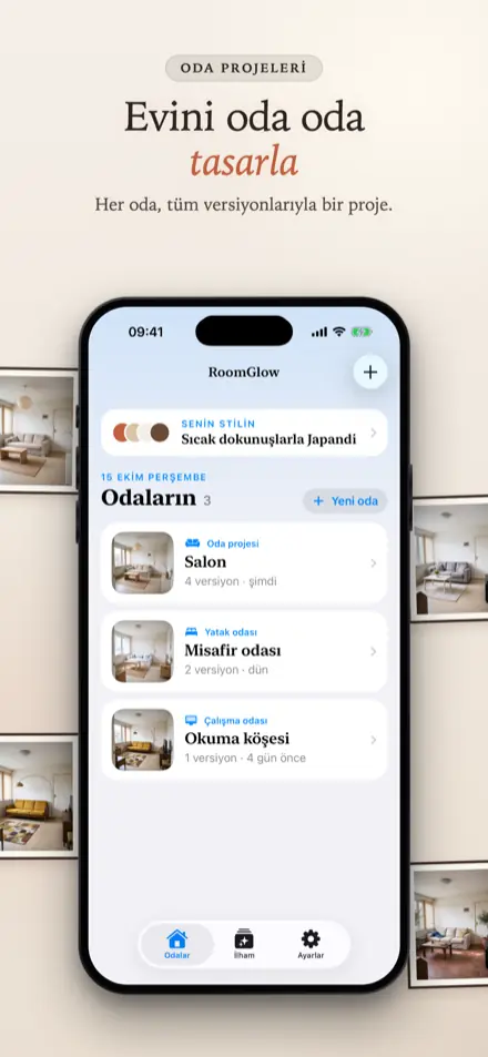 RoomGlow: Oda projeleri